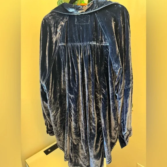 NEW!! Free People We The Free - Night Skies Velvet Top - Picture 8 of 14